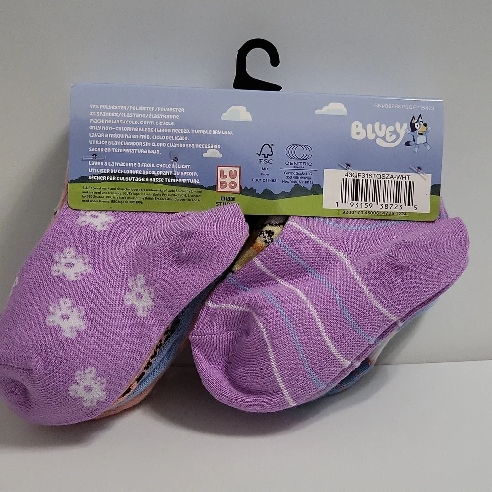 Bluey Quarter Socks Set